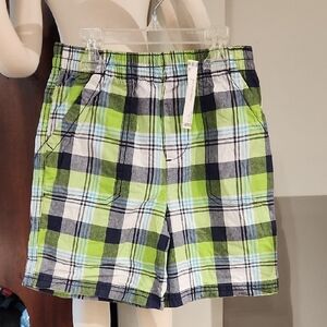 Nike Green and Blue Plaid Shorts